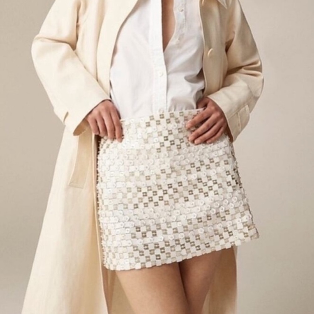 J. Crew Sequin Mini Skirt